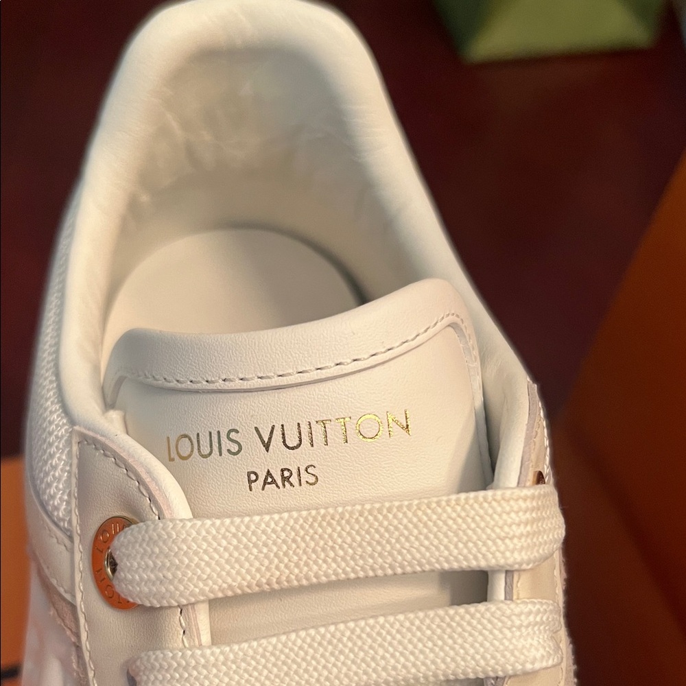 Louis Vuitton Cream and White Sneakers - Picture 2 of 4